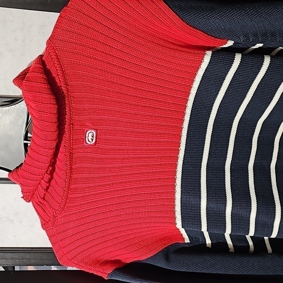 Ecko‎ Red White Blue Sweater Size Medium - Picture 6 of 7